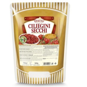 Cherry tomatoes sun-dried in sunflower oil, DEMETRA, 700 g / 560 g